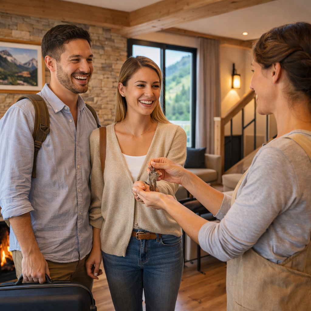 Conciergerie Airbnb en Haute-Savoie avec accueil des voyageurs et gestion des réservations.